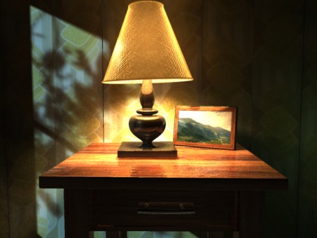 3D-Modell - Lampe Stillleben