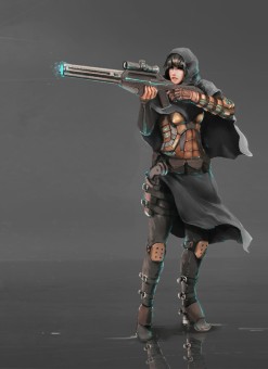 Character Illustration "Sniper" für das Board Game "Rogue Squad"