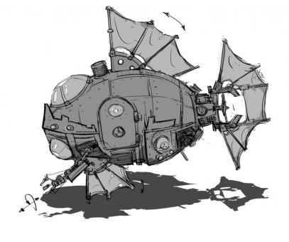 Conceptart - Science Fiction - futuristisches U-Boot
